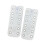 Shoe Lace Zippered Inserts PU Leather Zippered-White 12hole PU 1
