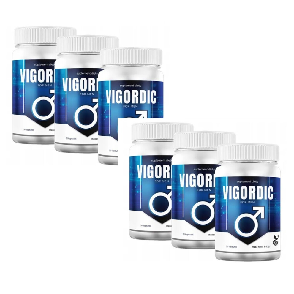 6x Vigordic : Extract of Mace, Sabal Palm, L-Arginine and Others