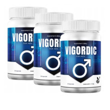 3x Vigordic: Ekstrakt af muskatblomme, sabelpalme, L-arginin og andre