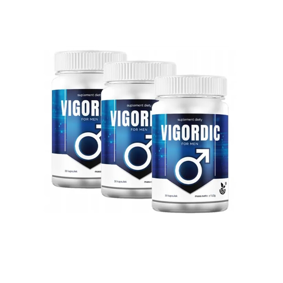 3x Vigordic : Extract of Mace, Sabal Palm, L-Arginine and Others