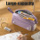 Canvas Pencil Case with Handle – 22.5cm, Navy/Beige 6
