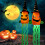 Zucca scheletro luminosa per Halloween - Decorazione da appendere 8