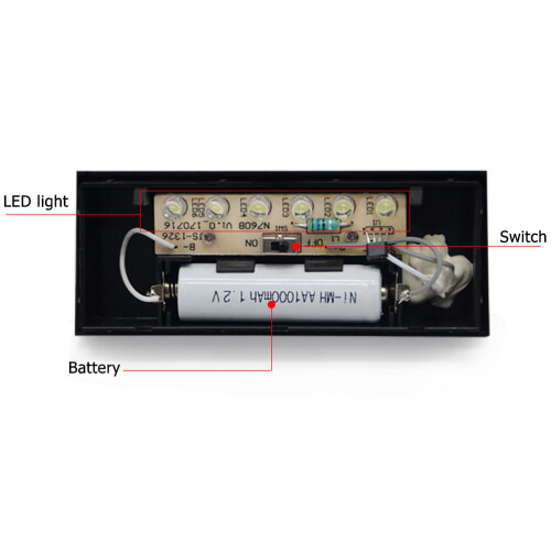Solas Plaic Seolta LED Gréine 6-LED IP55 2