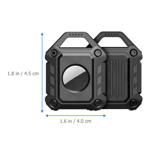 2 Pcs Holder Case Tracker Device Protective Cover Tpu 1
