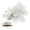 LED String Lights Curtain with12White Balls, 108LEDs, 8 4