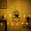 LED String Lights Curtain with12White Balls, 108LEDs, 8 8