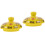 2Pcs Yellow Ceramic Tea Pot Lids Replacement for Home Kettle Cover 3