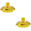 2Pcs Yellow Ceramic Tea Pot Lids Replacement for Home Kettle Cover 5