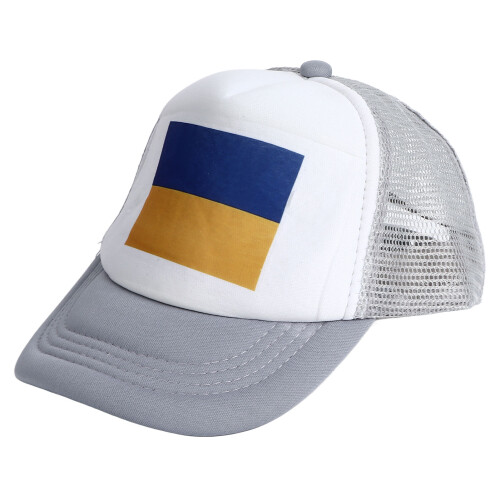 Baseballkappe mit ukrainischem Flaggenmotiv, Polyester, Unisex