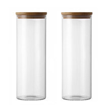 Airtight Glass Jars with Bamboo Lids – 2, 3, 5, 6, 10or