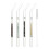 Crystal Glass Drinking Straws23cm Multicolour Set of4 1