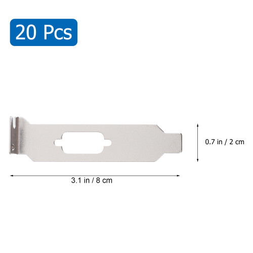 20 Pcs Computer Case Blank Pci Expansion Plate Ventilation Deflector 1