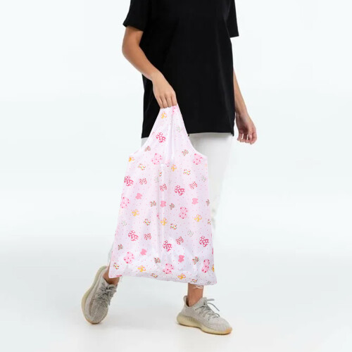 Foldable Polyester Shopping Bag38x58cm Multicolor 1