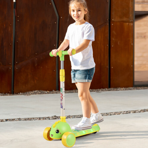Portable Foldable Scooter for Kids Adjustable Handlebar 2
