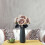 Artificial Rose Flower9cm Pink Red Grey 5