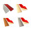 PVC Floor Transition Strip4cm x1m Grey or Yellow 8
