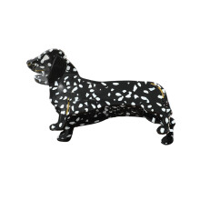 Elegant Acetate Dachshund Hair Clip Dog Lover-black spots