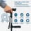Folding Walking Stick with SOS Alarm LED Light Adjustable Aluminum Foldable Walking Stick 3
