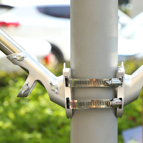 Heavy-Duty2-Position Flag Pole Bracket, Aluminum Alloy, 10 1