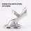 Heavy-Duty2-Position Flag Pole Bracket, Aluminum Alloy, 10 6