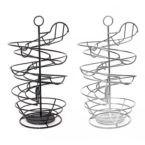 Practical Helical Eggs Rack for Homes Kitchens Feature-Black 1