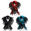 Stretchable Feather Collar Stage Costume Accessory For-Red 2