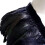 Breathable Feather Trim Collar Shoulder Wrap Cape Costume-Blue 5