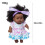 Schwarze afrikanische Mädchen-Vinylpuppe, 20 cm 7
