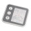 Room Thermometer with LCD Display, ABS, 2x AAA 7