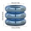 Ceramic Donut Vase13.5cm – White Black Grey Blue Pink 4
