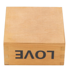 2 Stück Naturholz-Blumentopfboxen 9,9 9,9 4,9 cm