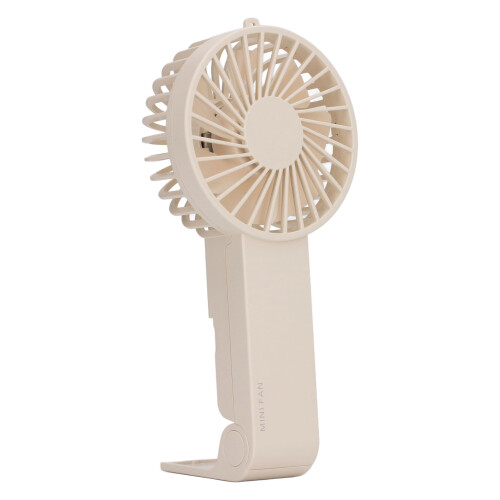 Mini bærbar USB-ventilator, ABS, 3 hastigheder, 1200 mAh 2