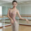 Bequemes Spandex-Ballettkostüm für Tänzer mit-hellgrau L 5