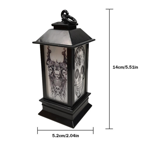 Halloween LED Lantern Skeleton Pumpkin Bat 1
