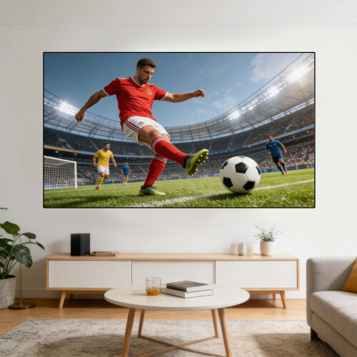 Multipurpose Metal Projection Screen 16:9 Black Frame-100 inch 2