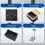 Alloy RJ45 Coupler Cat6 Networking Connectors D-Silver 0.5m 6