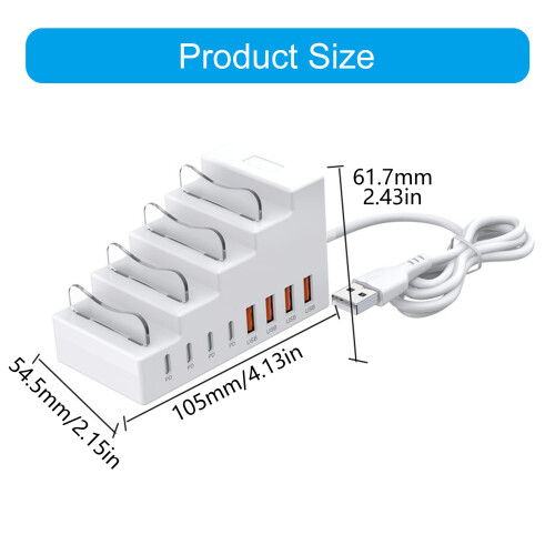4 Port USB Power Supply Unit Having Advanced Design And 18W Fast 2