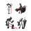 Schreibfiguren-Stifthalter, kreative-Typ 4 2