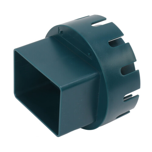 Plastic Downspout Adapter with Screws for Circular Drain 2
