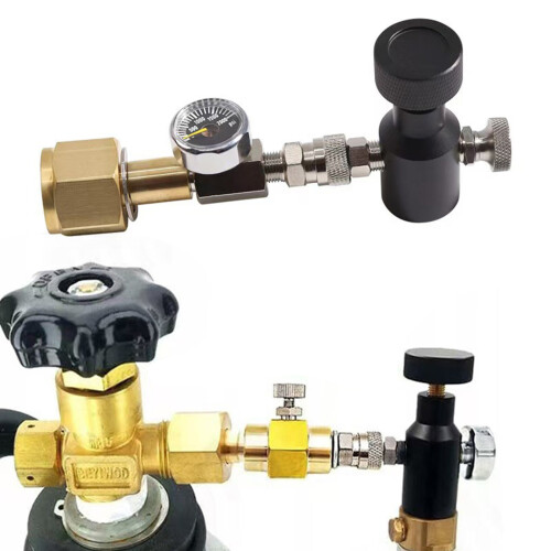 Flaschenadapter mit W21.8 Manometer-Zylindertank-Nachfülladapter 1