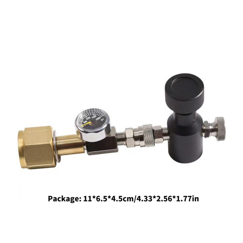 Flaschenadapter mit W21.8 Manometer-Zylindertank-Nachfülladapter 2