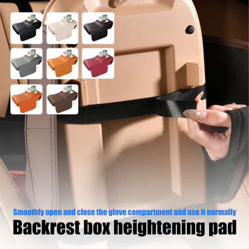 Adjustable Vehicle Armrest Pad Cushion With Side Storage-White 2