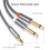 Multifunctionele 3,5 mm naar dubbele 6,35 mm-2m 6