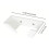 Badminton Racket Holder Plastic Wall Hook Wall Mounted-White 4