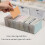 Large Capacity Clear Card Holders Lid Included Adjustable-Green 3
