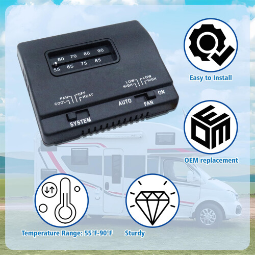 Plastic RVs Temperature Controller For Precise Climate 1
