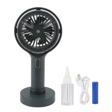 Handventilator mit Luftbefeuchter, LED-Licht und 3 Geschwindigkeitsstufen