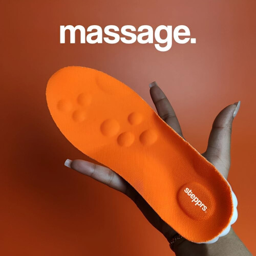 Original Stepprs Comfort Boosting Massage Insoles(Orange, EU 39-40) 1