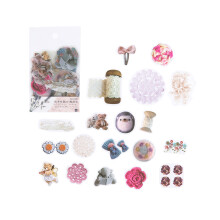 40 adesivos decorativos multicoloridos de 40 a 80 mm em PET