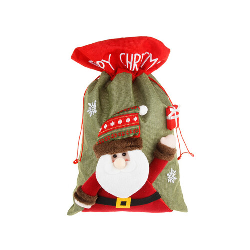 Cotton Christmas Gift Bag34x56cm with Drawstring